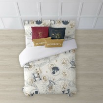 Housse de Couette Harry Potter Gold Beige Multicouleur 175 Fils 220 x 220 cm Lit ½ persones