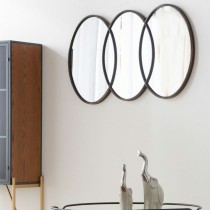 Wall mirror Alexandra House Living Golden Glass Iron 3 x 60 x 103 cm