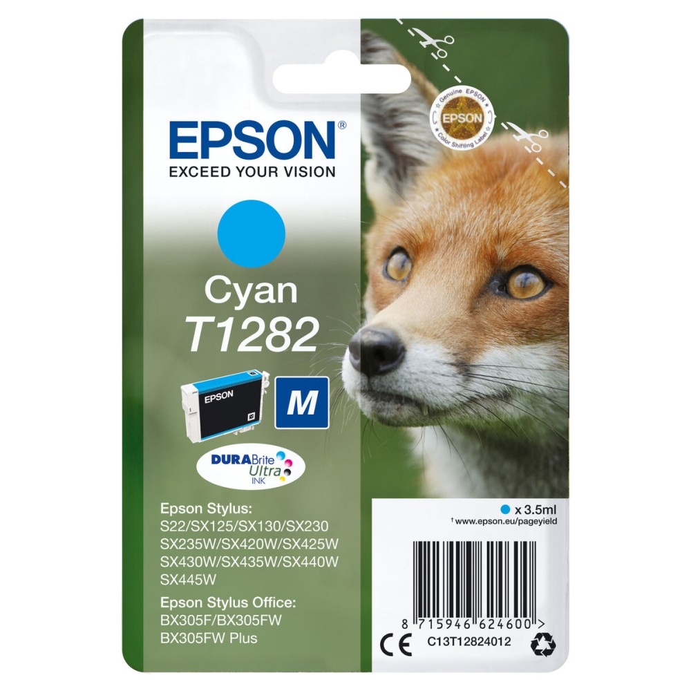 Original Ink Cartridge Epson C13T12824012 Cyan