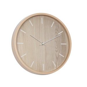 Wall Clock Romimex Natural polystyrene 30 x 30 x 4 cm