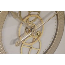 Wall Clock Home ESPRIT White Beige Golden Crystal Iron 60 x 8 x 60 cm 59,5 x 8,5 x 59,5 cm