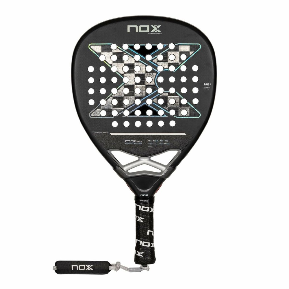 Padel Racket Nox Genius Attack 18K Black