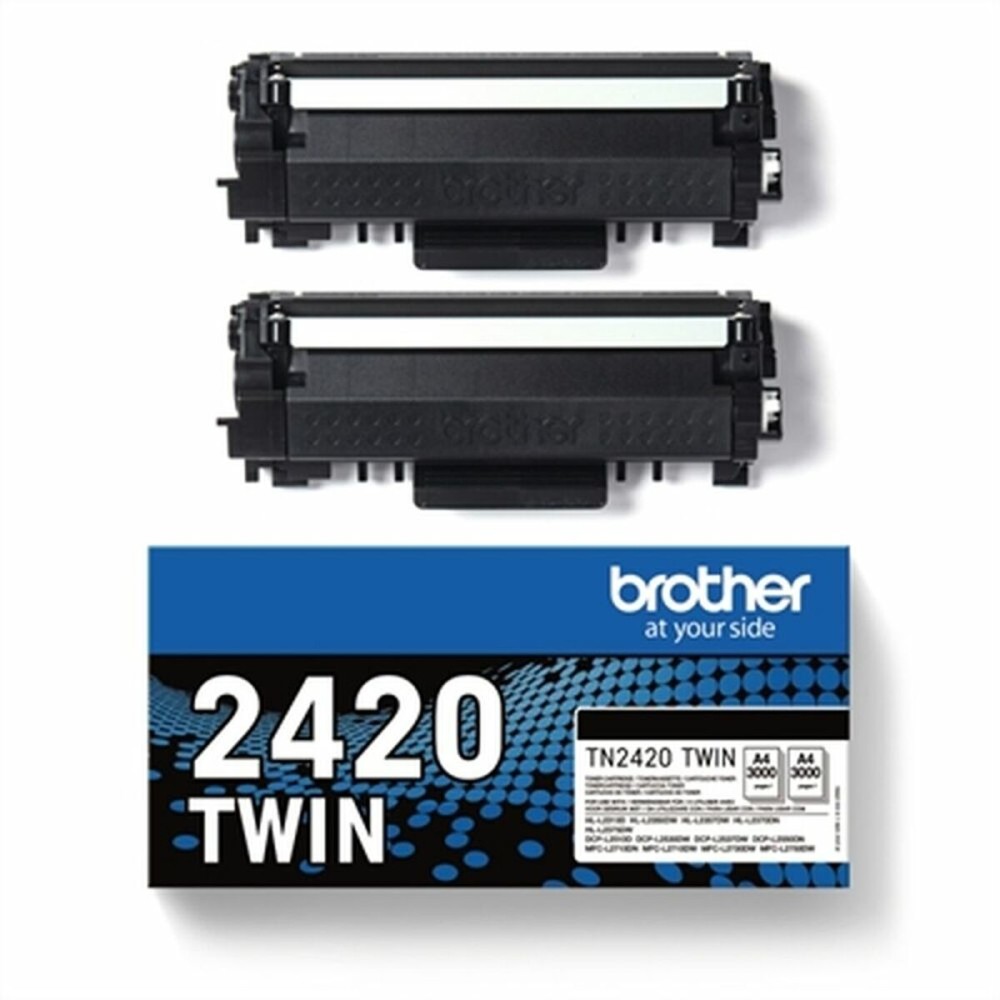 Original Tintenpatrone Brother TONER N 3K PK2 Schwarz (2 Stück)