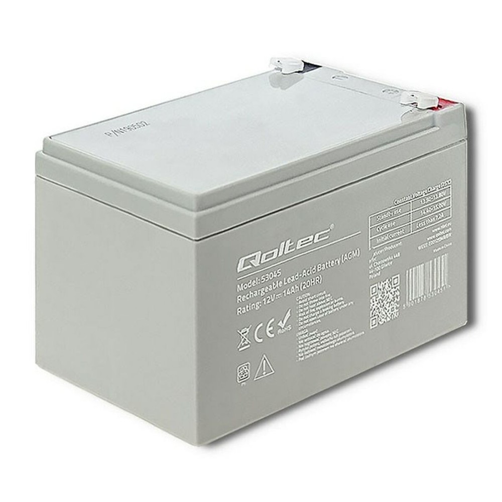 Batterie pour Système d'Alimentation Sans Interruption Qoltec 53045 14000 mAh 12 V