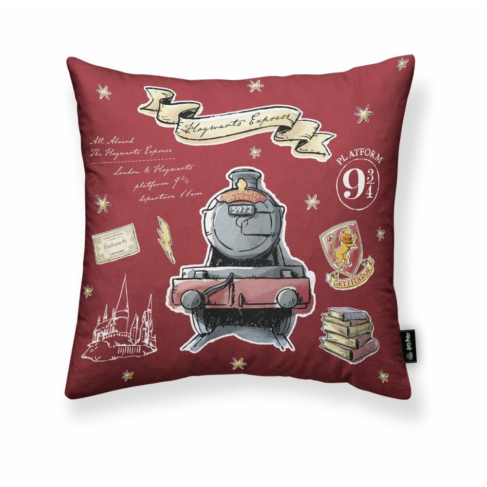 Cushion cover Harry Potter Hogwarts Express Burgundy 50 x 50 cm