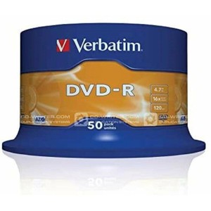 DVD-R Verbatim DVD-R Matt Silver 16x Silberfarben (50 Stück)