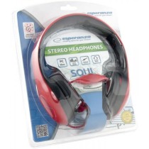 Casque Esperanza EH138R Noir Rouge