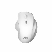 Mouse Mars Gaming MMWERGO Ratón Inalámbrico Ergonómico Blanco 3200 DPI