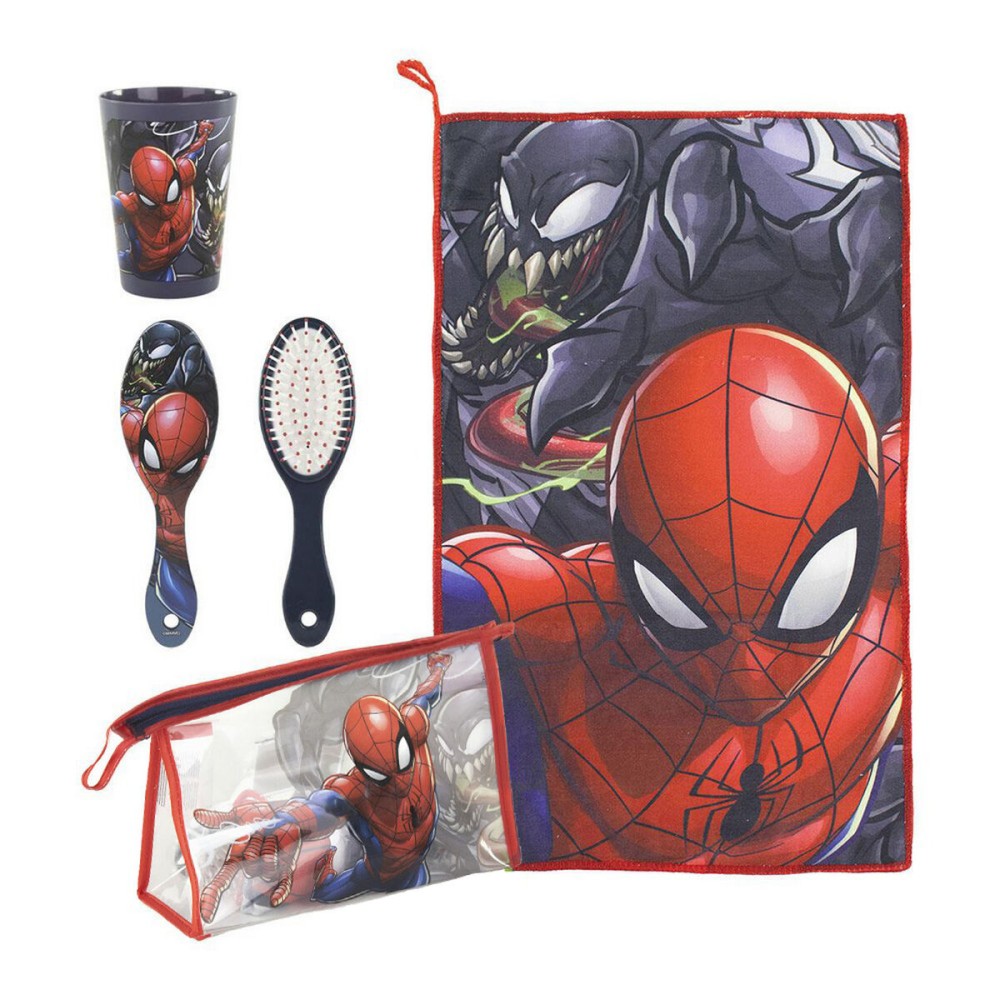 Ensemble de Voyage Spiderman Rouge (4 pcs)