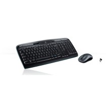 Tastatur mit Maus Logitech Wireless Combo MK330 Schwarz Qwerty US