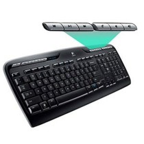 Tastatur mit Maus Logitech Wireless Combo MK330 Schwarz Qwerty US