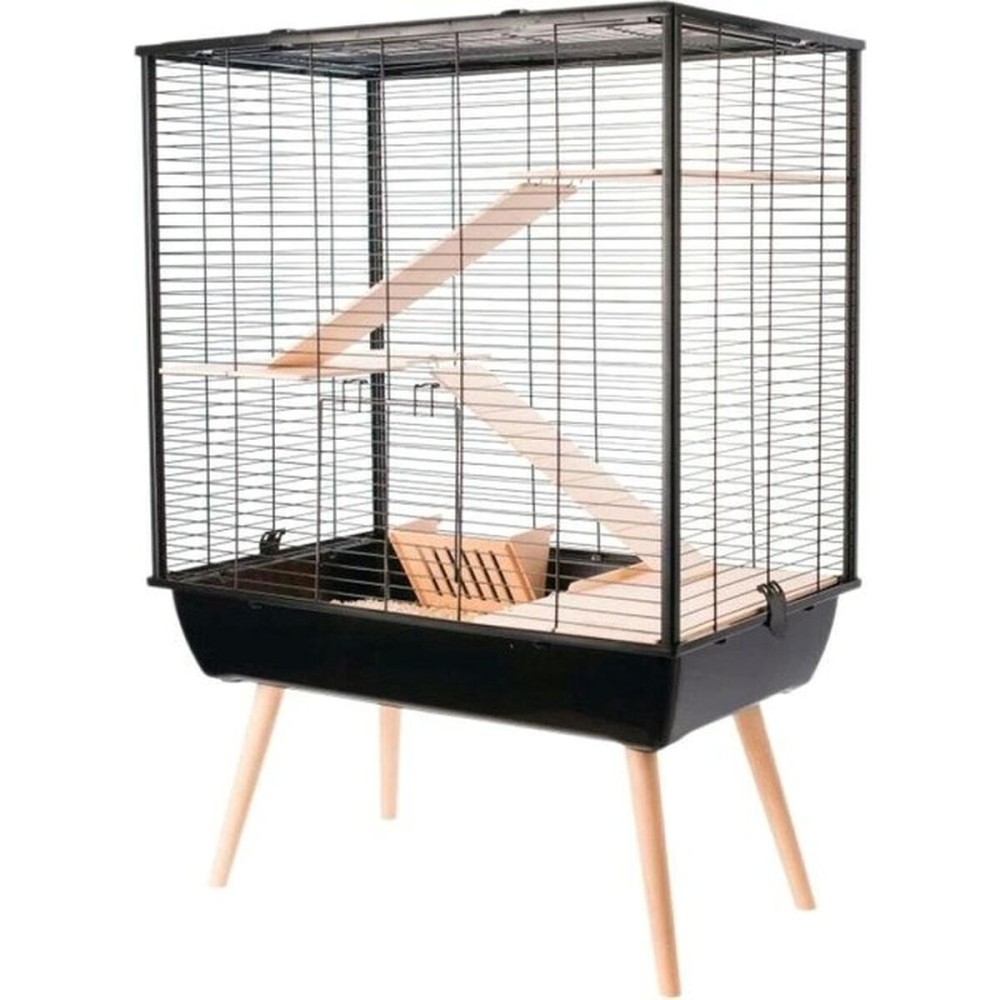 Cage Zolux H80 Bois Métal Plastique 80 x 80 x 48 cm (1 Pièce)