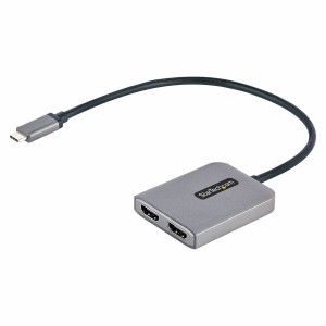 Hub USB Startech MST14CD122HD Grau Schwarz Schwarz/Grau