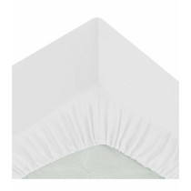 Fitted bottom sheet Atmosphera White 160 x 200 cm