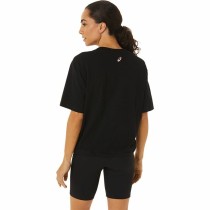 Damen Kurzarm-T-Shirt Asics Tiger Schwarz