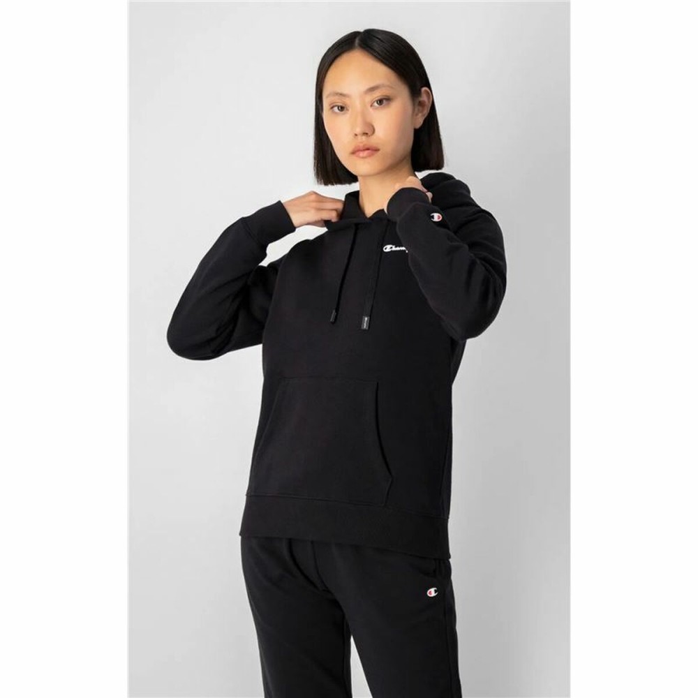 Damen Sweater mit Kapuze Champion Schwarz