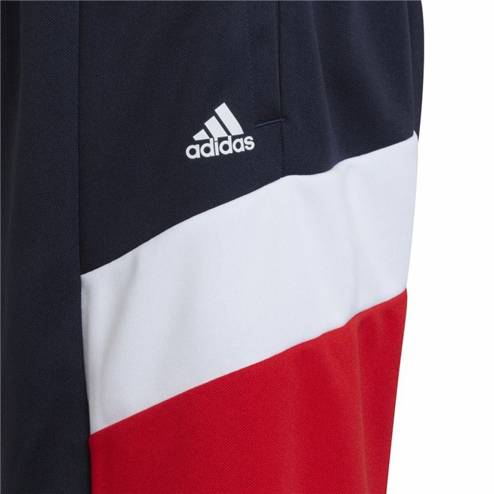 Short de Sport pour Enfants Adidas  D2M Big Logo Bleu foncé