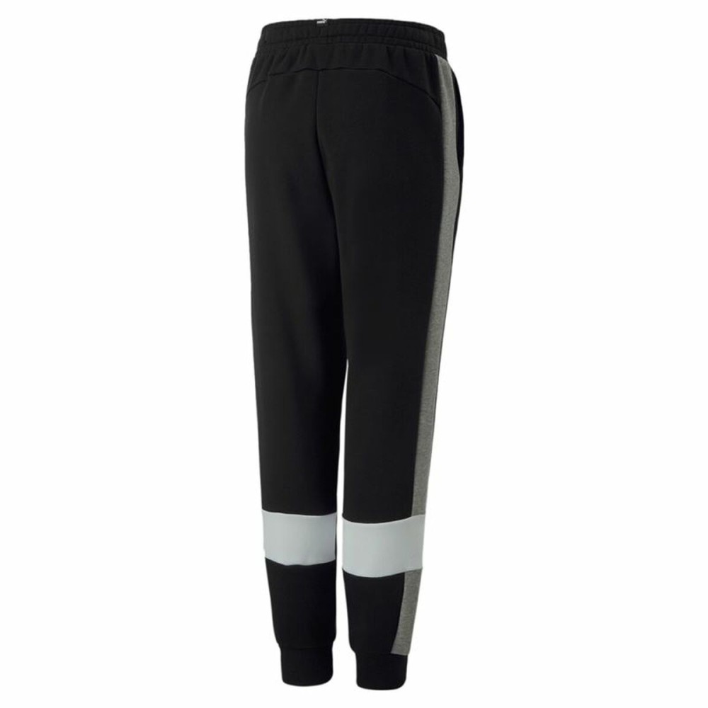 Pantalons de Survêtement pour Enfants Puma Essentials+ Colorblock Noir Enfants