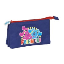 Trousse Fourre-Tout Triple Blue's Clues Blue marine (22 x 12 x 3 cm)