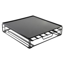 Organizer für Kaffeekapseln DKD Home Decor 28,7 x 32 x 7 cm Schwarz Metall