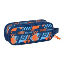 Trousse Fourre-Tout Double Hot Wheels Speed club Orange Blue marine (21 x 8 x 6 cm)