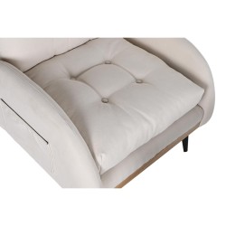 Schlafsofa DKD Home Decor Creme Metall Scandi 74 x 85 x 90 cm