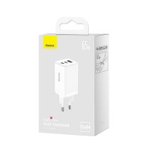 Chargeur mural Baseus GAN5 Pro Blanc 65 W