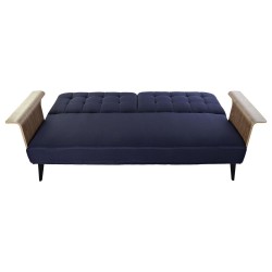 Sofabed DKD Home Decor Blue Brown Black Metal Modern Urban 203 x 87 x 81 cm