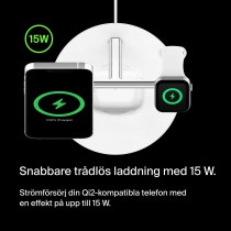 Chargeur sans fil Belkin WIZ009VFWH-V2 Blanc