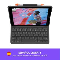 Case for Tablet and Keyboard Logitech 920-009478 Grey Graphite Spanish Qwerty QWERTY