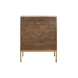 Chest of drawers DKD Home Decor Metal Mango wood (70 x 40 x 90 cm)