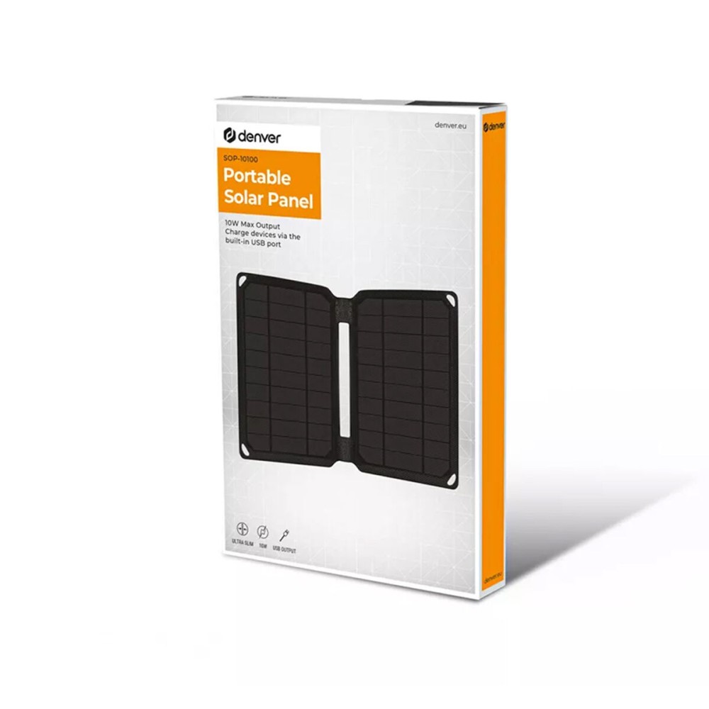 Panneau solaire photovoltaïque Denver Electronics 10 W Pliable