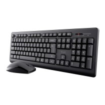 Clavier et souris sans fil Trust Primo  Noir Monochrome Anglais EEUU Qwerty US