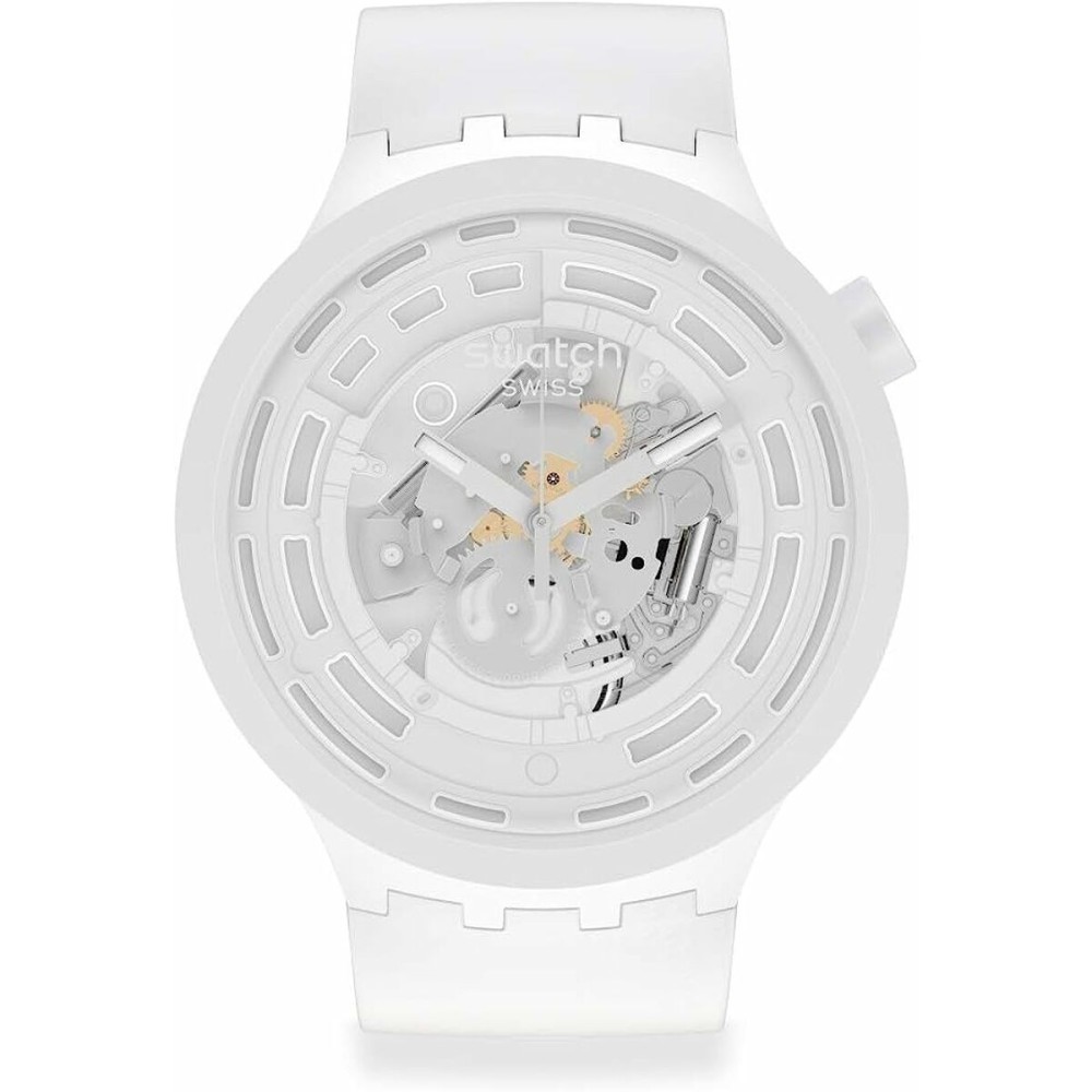 Uhr für Kleinkinder Swatch BIOCERAMIC C-WHITE (Ø 47 mm)