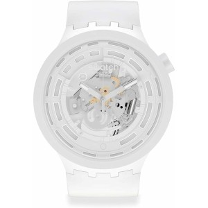 Uhr für Kleinkinder Swatch BIOCERAMIC C-WHITE (Ø 47 mm)