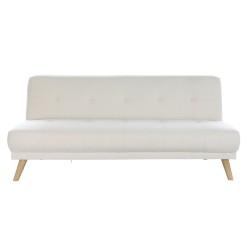 Schlafsofa DKD Home Decor 172 x 80 x 76 cm Creme Kautschukholz Moderne Scandi