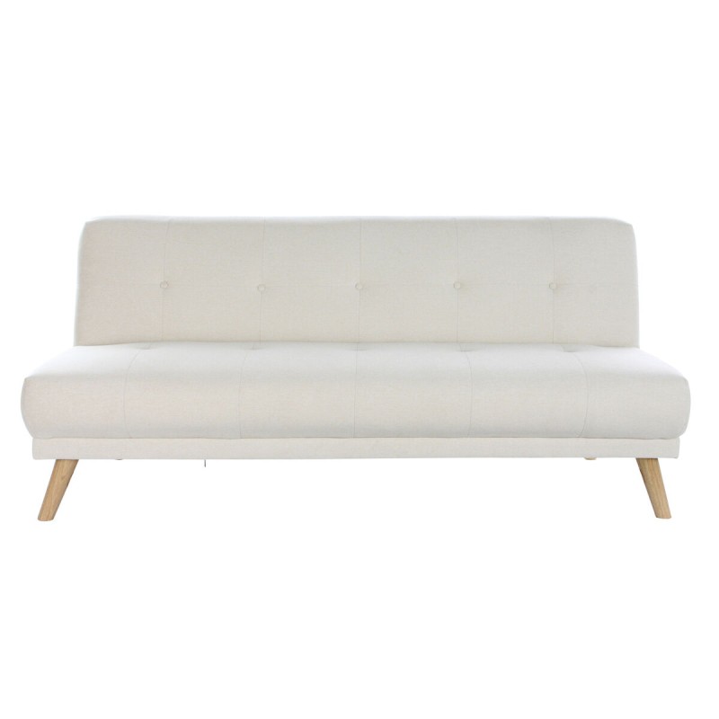 Schlafsofa DKD Home Decor 172 x 80 x 76 cm Creme Kautschukholz Moderne Scandi