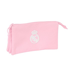 Dreifaches Mehrzweck-Etui Real Madrid C.F. Rosa 22 x 12 x 3 cm