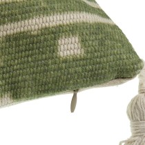 Coussin Versa Vert Pompons 10 x 30 x 50 cm