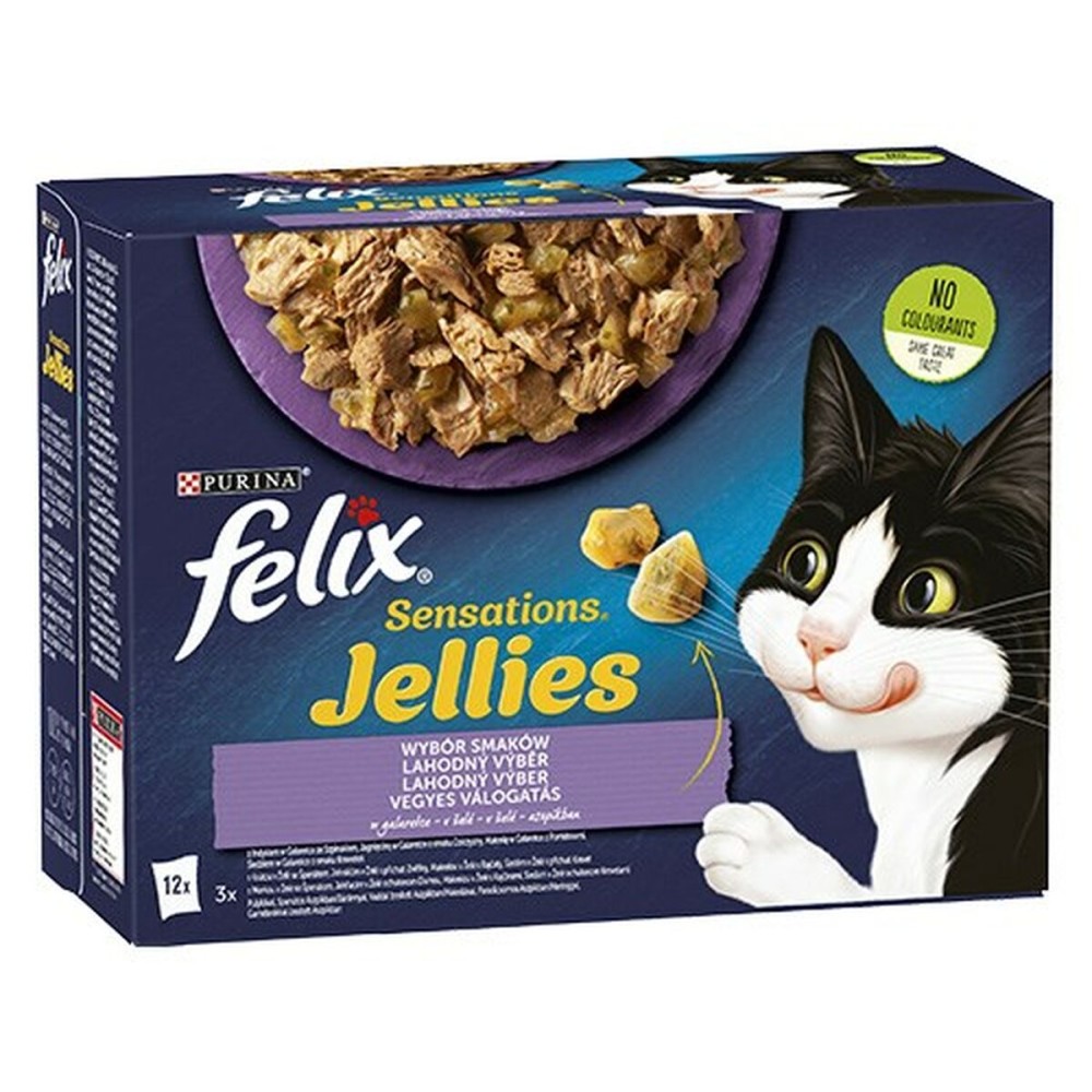 Aliments pour chat Purina Felix Sensations Dinde Agneau 12 x 85 g