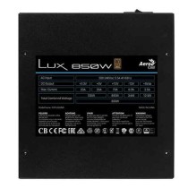 Bloc d’Alimentation Aerocool LUX850 850 W 80 Plus Bronze ATX Noir