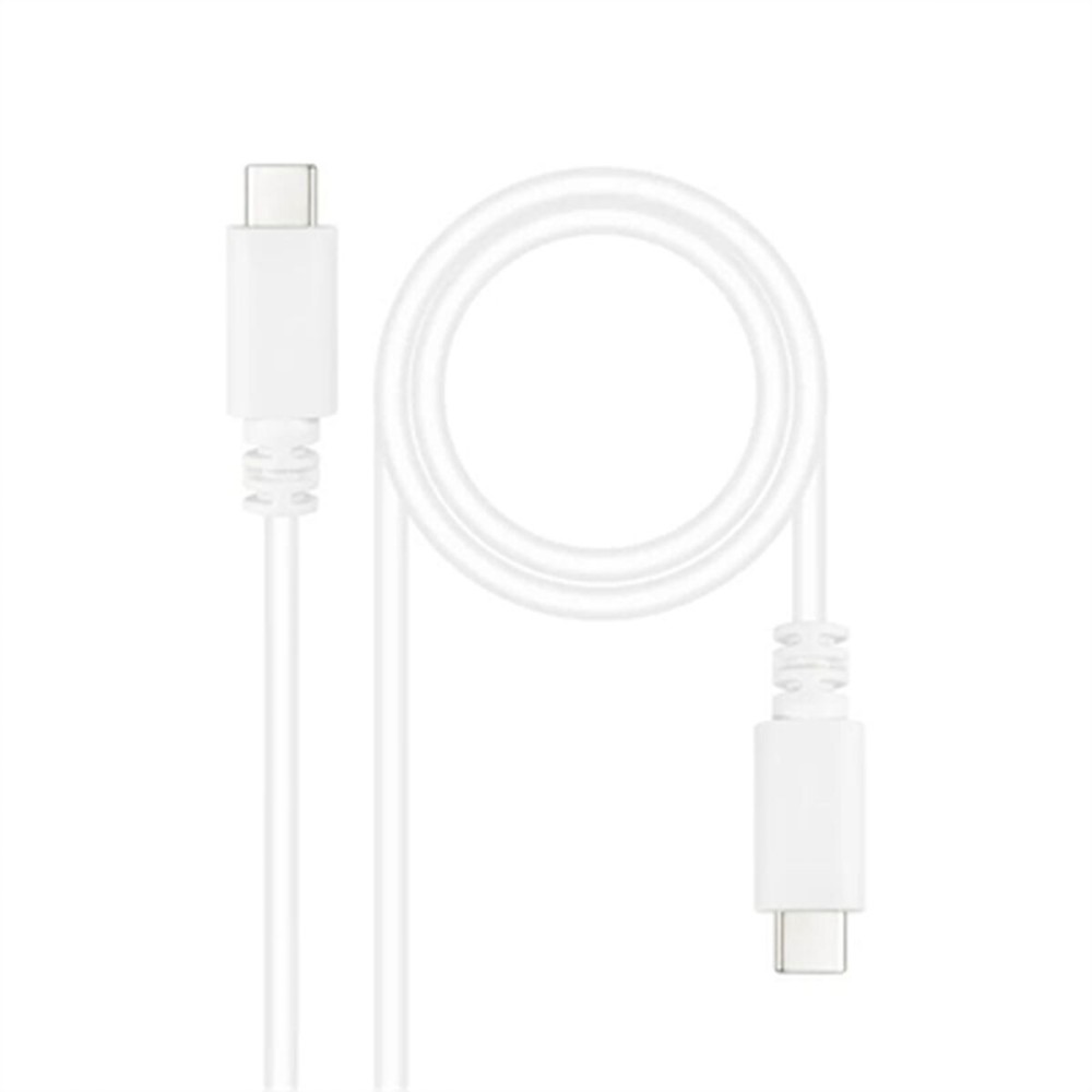 Câble USB-C NANOCABLE 10.01.2301-L150-W Blanc 1,5 m