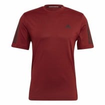 Men’s Short Sleeve T-Shirt Adidas  T365 Training  Dark Red