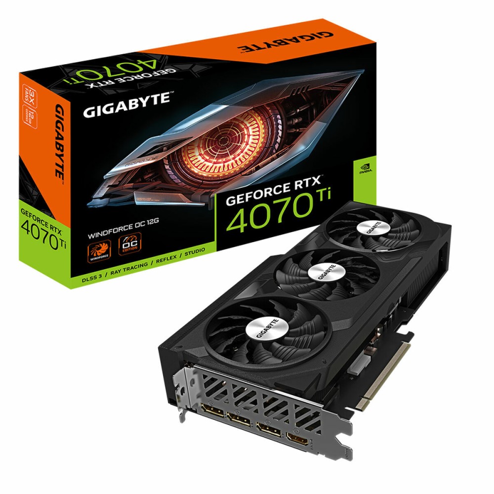 Carte Graphique Gigabyte GV-N4070WF3OC-12GD GEFORCE RTX 4070 12 GB GDDR6X