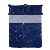 Drap HappyFriday Blanc Cosmos Multicouleur 180 x 270 cm (Cosmos)