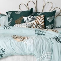 Nordic cover HappyFriday Blanc Foliage Mint Multicolour 155 x 220 cm