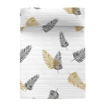 Steppdecke HappyFriday Blanc Foliage Bunt 260 x 260 cm