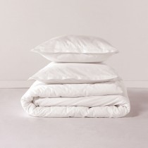 Housse de Couette HappyFriday BASIC Blanc 155 x 220 cm