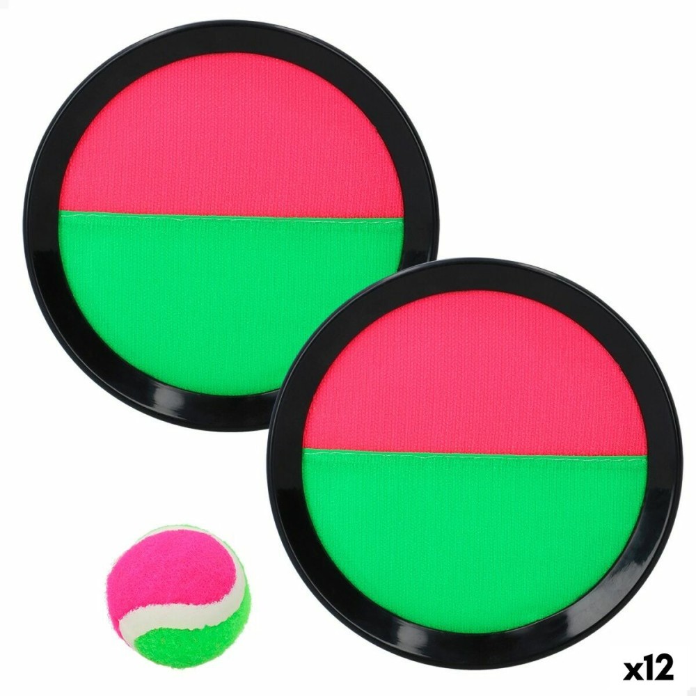 Strandspielzeug Colorbaby Catch Ball 20 x 2 x 20 cm Velcro (12 Stück)