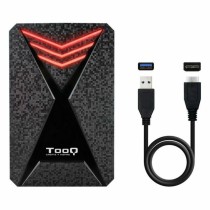 Boîtier pour disque dur TooQ TQE-2550RGB 2,5" USB 3.0 RGB Noir